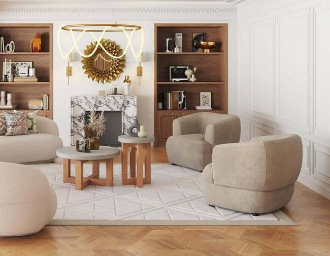 Bekker Accent Chair Golden Beige